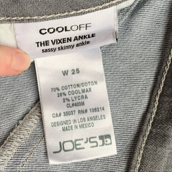 Anthropologie Joes Jeans Women's Skinny Straight leg Jeans Vixen Sassy Grey - Picture 8 of 14